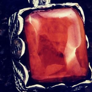 NWT-SPONGE CORAL STERLING PENDANT.(only)